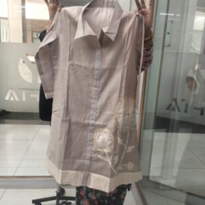 Yufta Beige Chanderi Co-ord Set S106CRDBG-L-202607-18